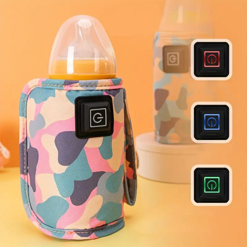 Plufin™ Smart USB Bottle Warmer – Keep Baby’s Milk Warm Anywhere, Anytime