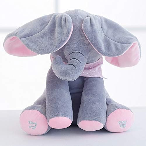 Plufin™ Peek-a-Boo Elephant- Grey (Updated Version)