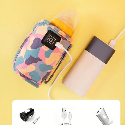 Plufin™ Smart USB Bottle Warmer – Keep Baby’s Milk Warm Anywhere, Anytime